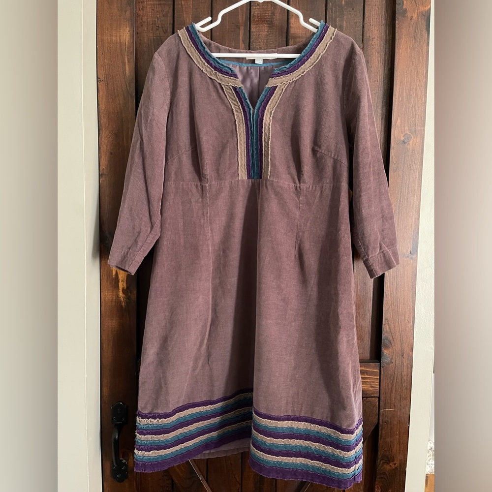 Boden corduroy tunic/dress size 16